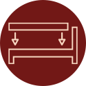 Compatibilità del materasso Beliamo con vari tipi di letto, illustrata con un'icona su sfondo bianco