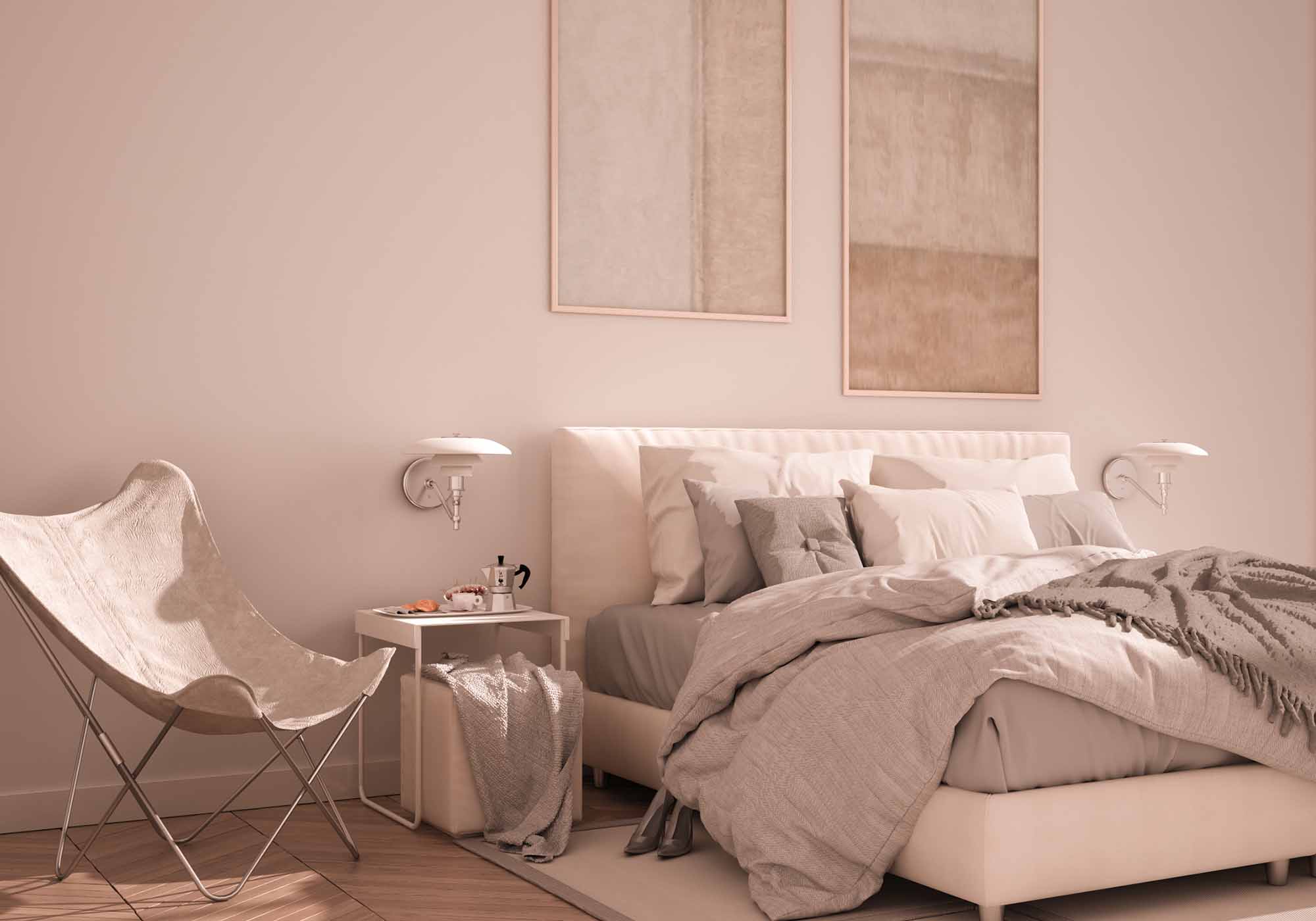 Camera da letto con materasso di qualità Beliamo - Garanzia di comfort e qualità con 15 anni di garanzia su Beliamo.com